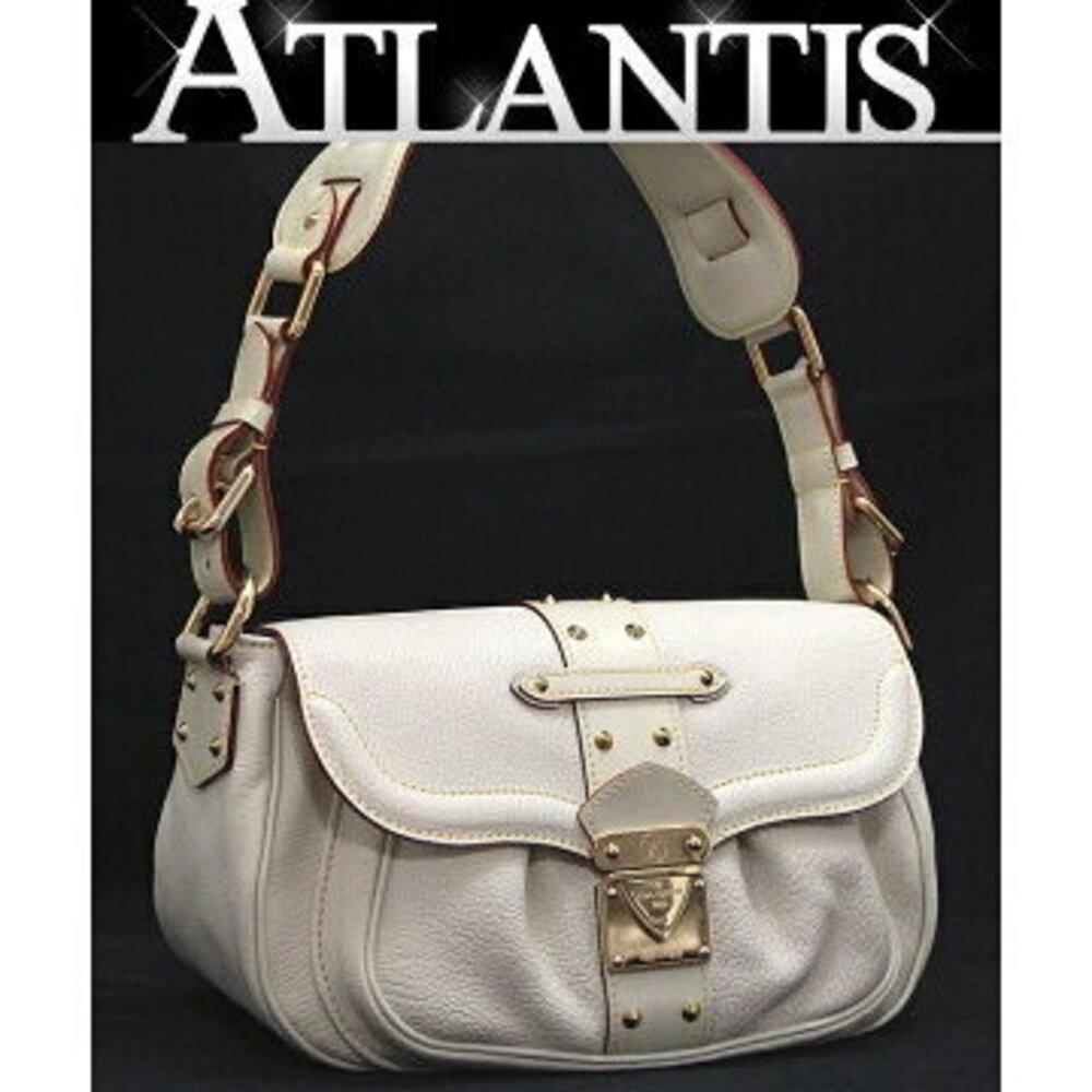 Louis Vuitton Suhali Confidant One Shoulder Hobo Bag White